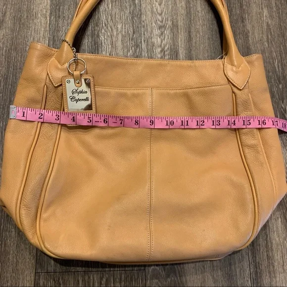 Sophia Caperelli Leather Shoulder Bag Purse - Picture 3 of 15
